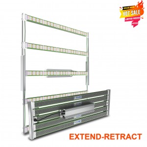 1000W extend and retract LED grow light