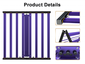 700W Honeycomb Design Group Control UV IR Free Control Samsung 281b Led Grow Light Strip New Design Full Spectrum Purple